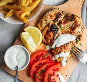چیکن تابه ای با سس مخصوص